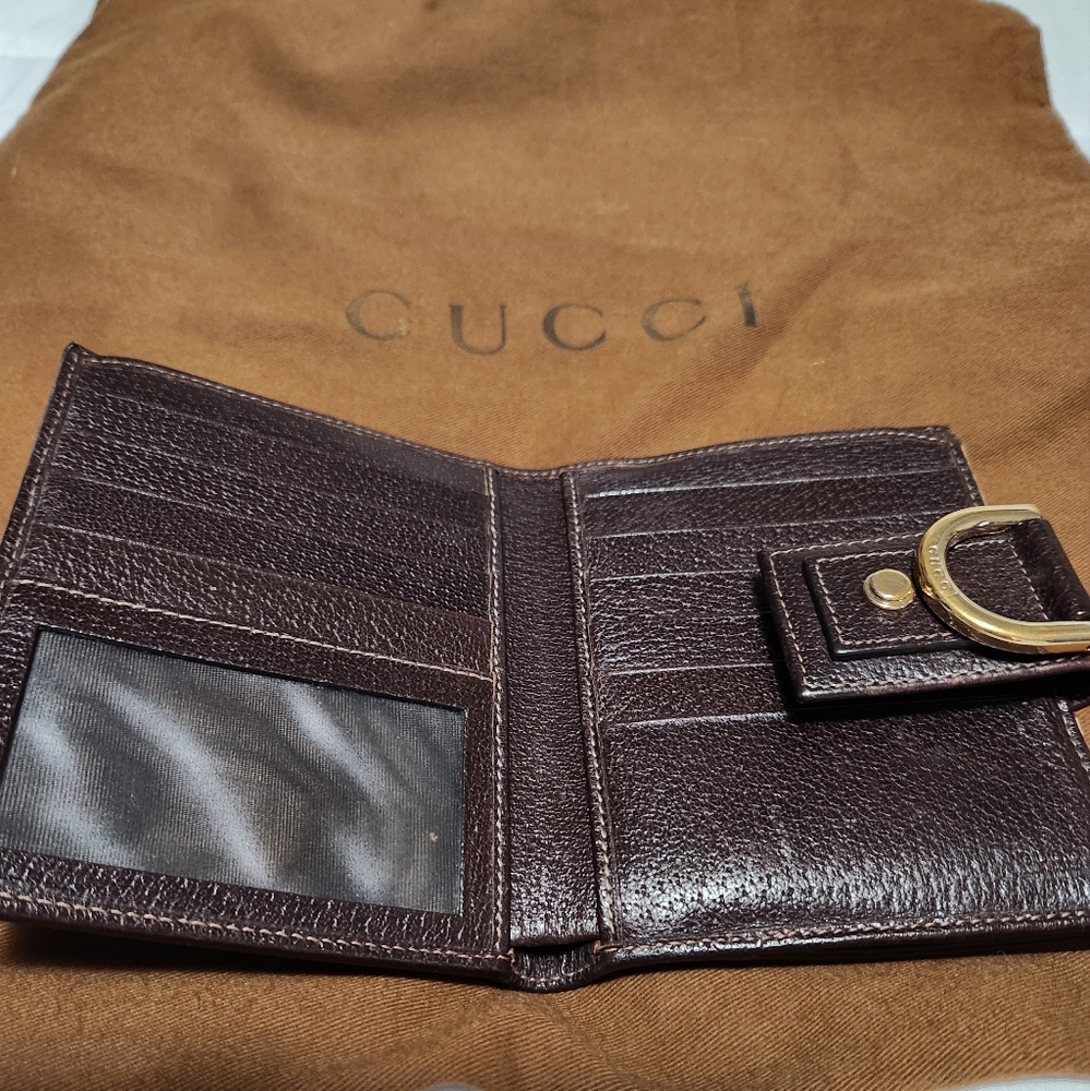 Gucci GG Canvas Med Britt Hobo & D Ring GG Canvas Compact Wallet - Picture 3 of 14